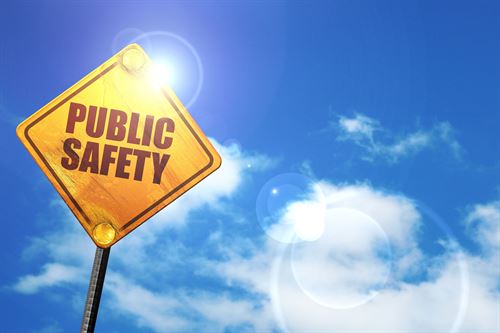 Public Safety written on a sign